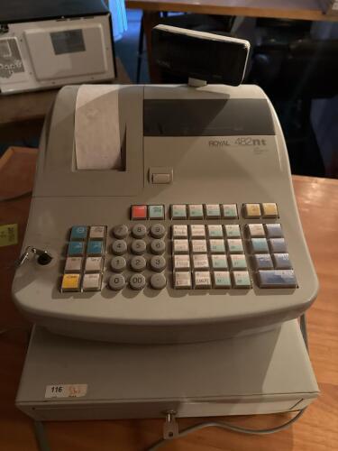 Royal 482nt Electronic Cash Register with Drawer, Key - 2