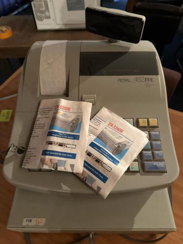 Royal 482nt Electronic Cash Register with Drawer, Key - 3