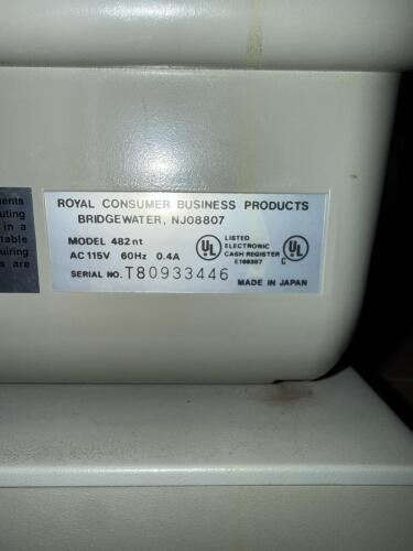 Royal 482nt Electronic Cash Register with Drawer, Key - 4