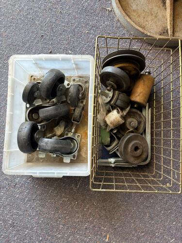 Mixed Lot Heavy Duty Swivel Plate Casters and Industrial Rollers