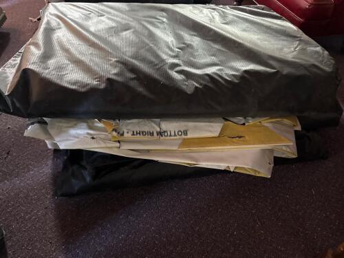 Heavy-Duty Vinyl Tarps/Banners, Black with Commercial Printing - 2