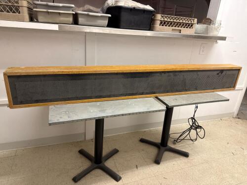 ATR ATMOSPHERIC LED Message Display Board, 6ft Wood Case