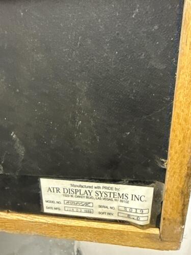 ATR ATMOSPHERIC LED Message Display Board, 6ft Wood Case - 3