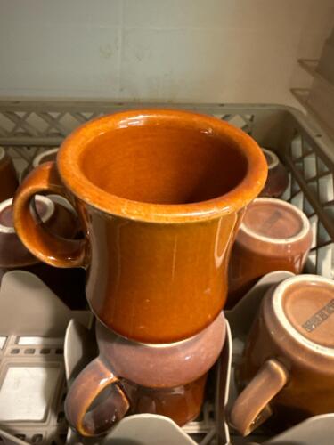 8 oz Brown Glazed Ceramic Coffee Mugs &ndash; Set of 25 - 2