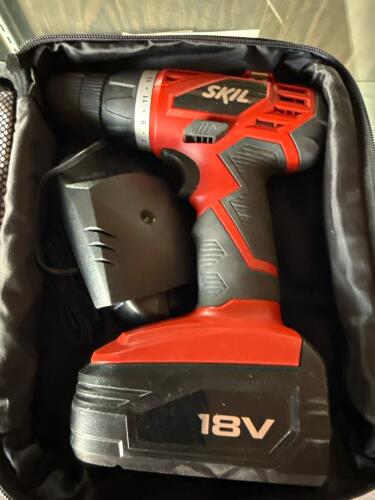 SKIL 18V Cordless Drill/Driver with Charger and Case + ClosetMaid Shelf Brackets - 3