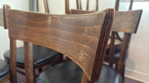 Set of 8 L & B MFG. CORP. Bentwood Dining Chairs - 8