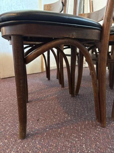 Set of 8 L & B MFG. CORP. Bentwood Dining Chairs - 9
