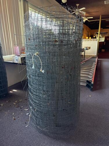 3 Rolls of Fencing Wire 4 ft x 50 ft 12.5 Gauge Galvanized Welded Wire Fence Rolls