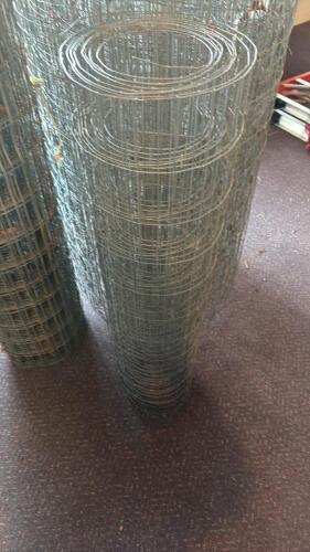 3 Rolls of Fencing Wire 4 ft x 50 ft 12.5 Gauge Galvanized Welded Wire Fence Rolls - 6