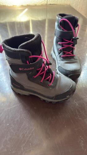 Children&rsquo;s Shoes and Boots Lot: Columbia Winter Boots, Lotto Soccer Shoes/Shin Guards, Roller Sneakers - 6