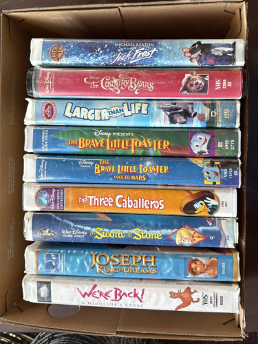 Nine Classic Family Movies on VHS