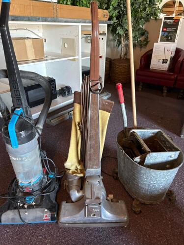 Bissell PowerForce Helix Upright Vacuum, Kirby Vacuum, + Mop and Bucket - 2