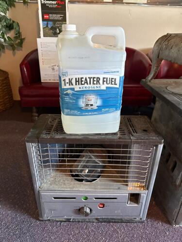 Sears Kerosene Heater, 9,300 BTU/hr, 1.1-Gallon Tank, Manual Ignition + 2.5 Gallons Kerosene