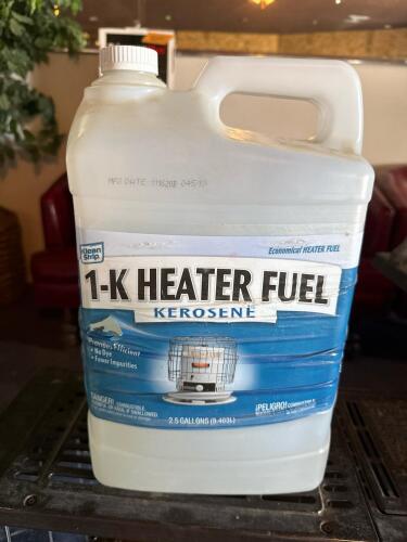 Sears Kerosene Heater, 9,300 BTU/hr, 1.1-Gallon Tank, Manual Ignition + 2.5 Gallons Kerosene - 2