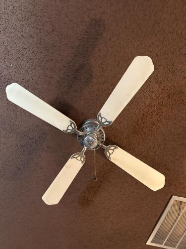 Two 4-Blade Standard Indoor Ceiling Fans with Pull Chain Control - 2