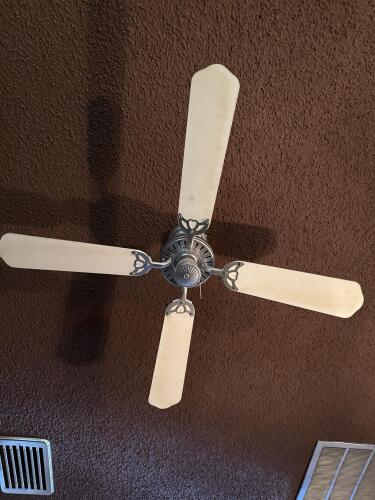 Two 4-Blade Standard Indoor Ceiling Fans with Pull Chain Control - 3