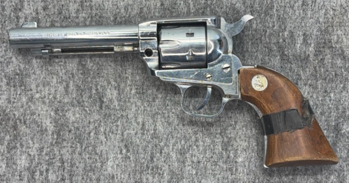 Kimel Industries Western 6 .22 LR Single-Action Revolver, 5.5" Barrel, Nickel Finish!