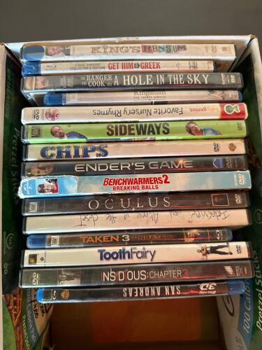 Mixed DVD & Blu-ray Lot + 2008 Nevada Cowhide Wallet - 2