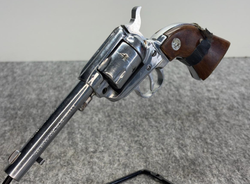 Kimel Industries Western 6 .22 LR Single-Action Revolver, 5.5" Barrel, Nickel Finish! - 5