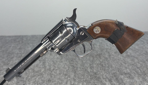 Kimel Industries Western 6 .22 LR Single-Action Revolver, 5.5" Barrel, Nickel Finish! - 6