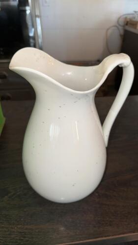 Large Victorian Ironstone England White Water Pitcher