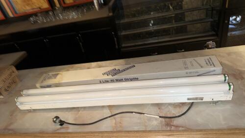 Two Fluorescent 2-Lamp 48" T12 Strip Light, Model ST240RS-Z, 40W Each, UL, USA - 5