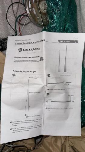 Small & Large Pendant Lights, Frosted Glass, Adjustable Height - 2