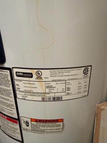 Whirlpool 30-Gallon Electric Water Heater + Metal Stand - 2