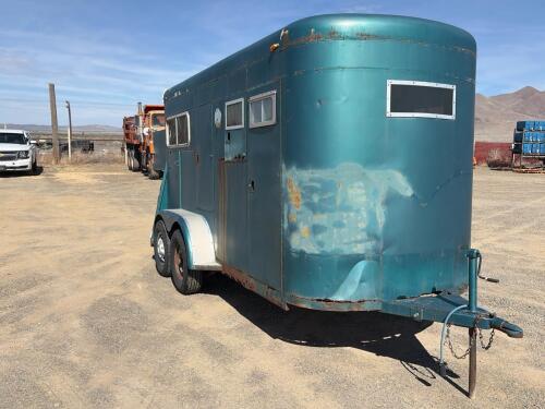 2-Horse Straight Load Steel Bumper Pull Trailer, Tandem Axle - 3
