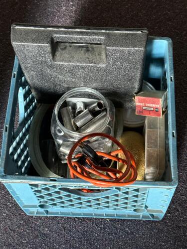 Black & Decker Power Tool, Slime Tire Inflator, Sockets & Hardware Mixed Tool Lot (20+ pcs)