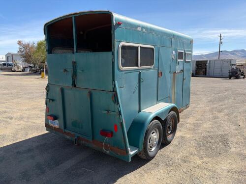 2-Horse Straight Load Steel Bumper Pull Trailer, Tandem Axle - 5