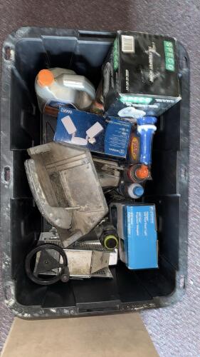 Black & Decker Circular Saw, Speco PA Horn, Lighting, Nail Gun, Air Pump, Mixed Garage Lot