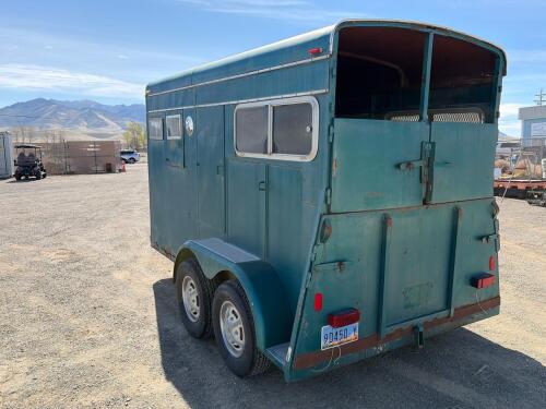 2-Horse Straight Load Steel Bumper Pull Trailer, Tandem Axle - 7