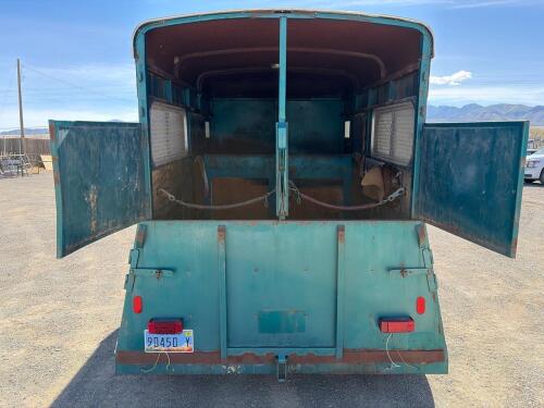 2-Horse Straight Load Steel Bumper Pull Trailer, Tandem Axle - 8