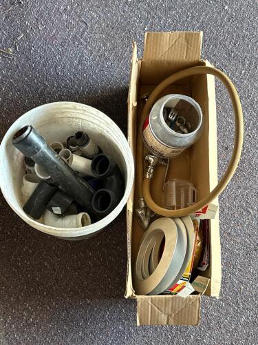 Assorted Plumbing Parts: PVC/ABS Fittings, Ace Wax Rings, Closet Flange Rings