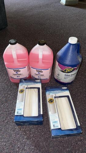 Whirlpool WHCF-GD05 Filters (2 Pack), Clean Force Tuffsuds P7 Detergent, Zep Odor Control Concentrate