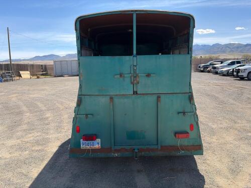 2-Horse Straight Load Steel Bumper Pull Trailer, Tandem Axle - 14