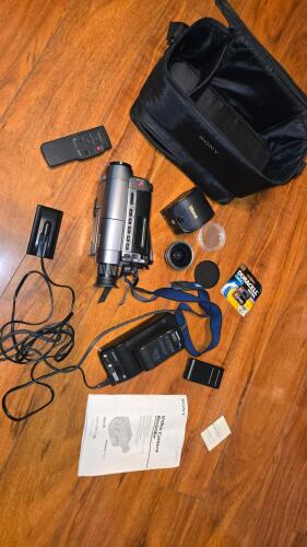 Sony Handycam Vision Video8 Camcorder, 52x Digital Zoom, 20x Optical, Bag, Remote, Wide Lens - 3