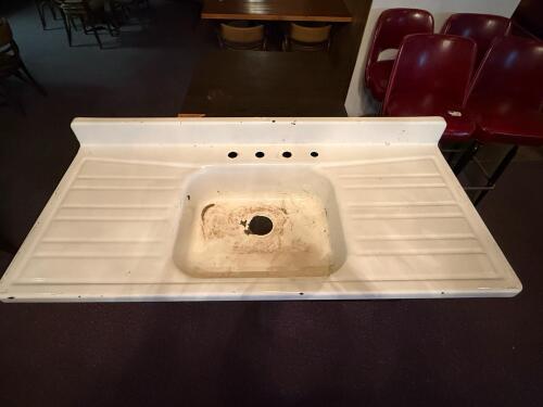 Vintage Enamel Coated Sink