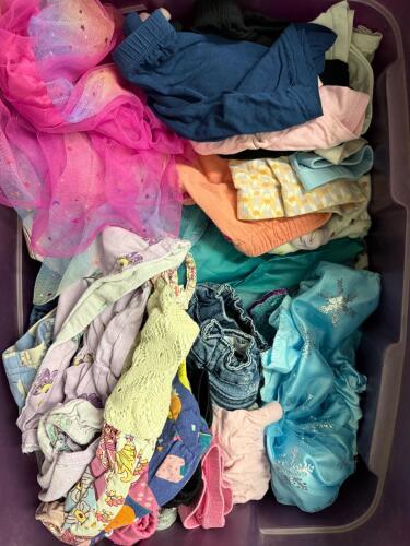 Large Mixed Womens, Young Women's, And Girls' Clothing Lot, Disney, OshKosh, Wrangler, Cat & Jack, Costumes, Jeans, Black Dress - 6