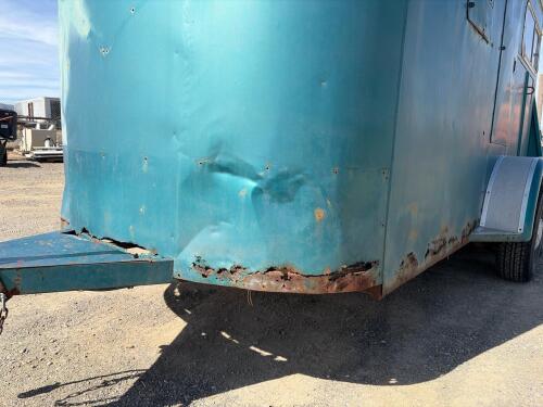 2-Horse Straight Load Steel Bumper Pull Trailer, Tandem Axle - 24