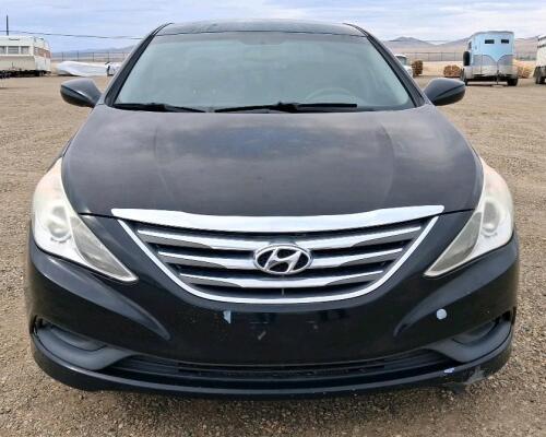 2014 Hyundai Sonata GLS Sedan, 143,851 Miles, Black Exterior, Gray Cloth Interior - 2