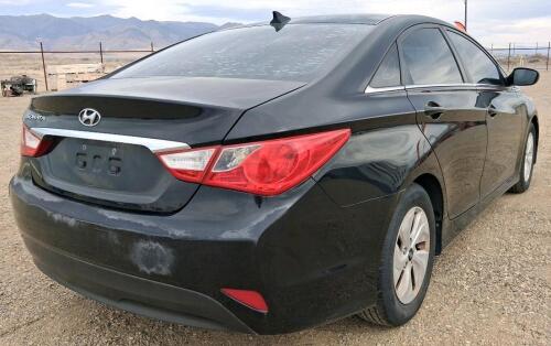 2014 Hyundai Sonata GLS Sedan, 143,851 Miles, Black Exterior, Gray Cloth Interior - 7