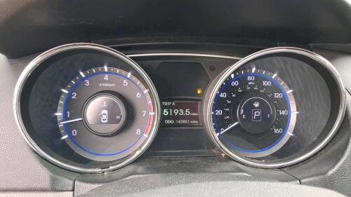 2014 Hyundai Sonata GLS Sedan, 143,851 Miles, Black Exterior, Gray Cloth Interior - 12