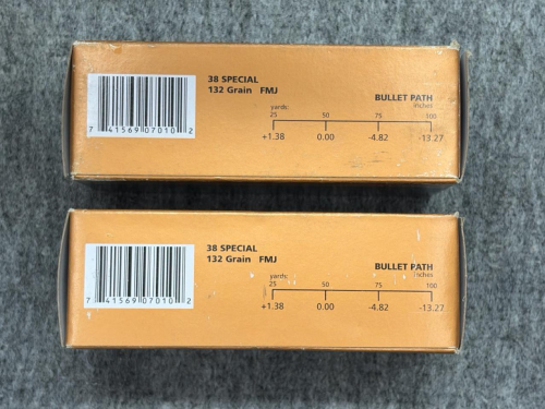 PMC Bronze .38 Special 132gr FMJ Ammo, 75 Rounds, Brass Case - 2